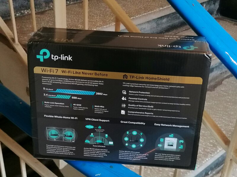 Vand router wireless TP-Link Archer BE220,BE3600,Wi-Fi 7,nou(sigilat)!